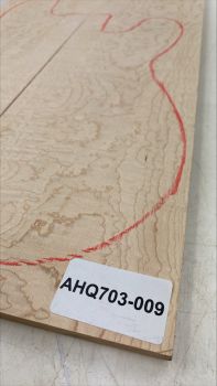 Top Muschelahorn / Quilted Maple, 2-tlg. 9mm Einzelstück #009